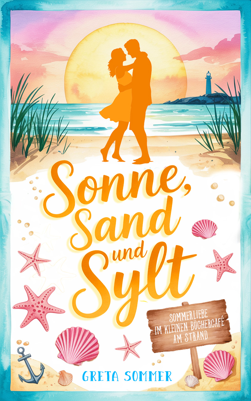 Sommerliebe im kleinen Büchercafé am Strand
